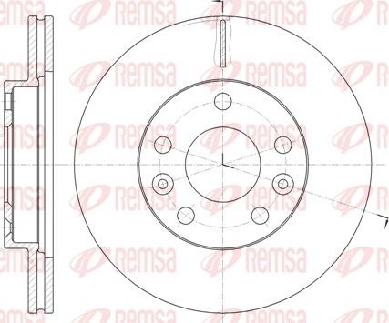 Remsa 61478.10 - Brake Disc autospares.lv