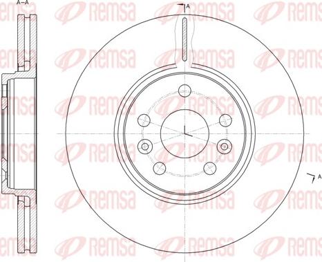 Remsa 61477.10 - Brake Disc autospares.lv