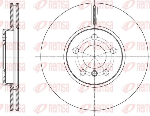 Remsa 61596.10 - Brake Disc autospares.lv