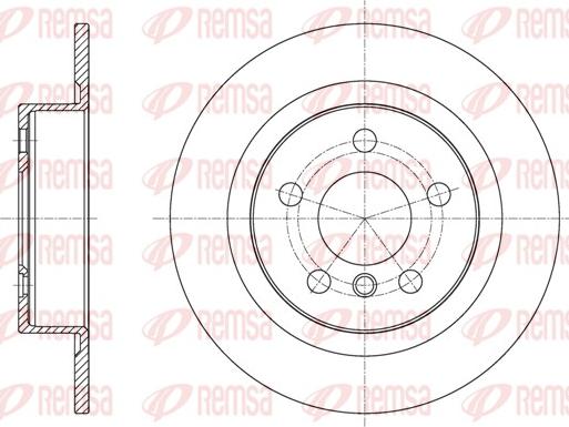 Remsa 61597.00 - Brake Disc autospares.lv