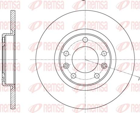 Remsa 61555.00 - Brake Disc autospares.lv