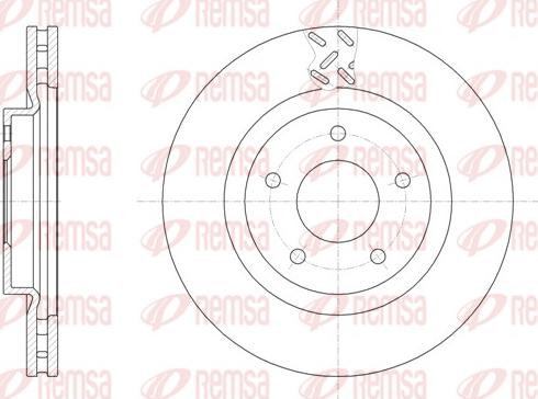 Remsa 61553.10 - Brake Disc autospares.lv