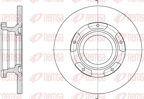 Remsa 61564.00 - Brake Disc autospares.lv