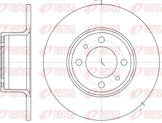 Remsa 6156.00 - Brake Disc autospares.lv