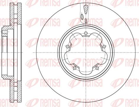 Remsa 61563.10 - Brake Disc autospares.lv