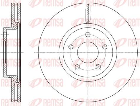 Remsa 61562.10 - Brake Disc autospares.lv