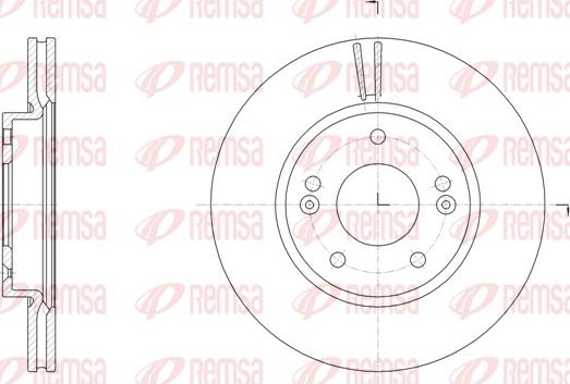 Remsa 61507.10 - Brake Disc autospares.lv