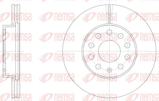 Remsa 61586.10 - Brake Disc autospares.lv