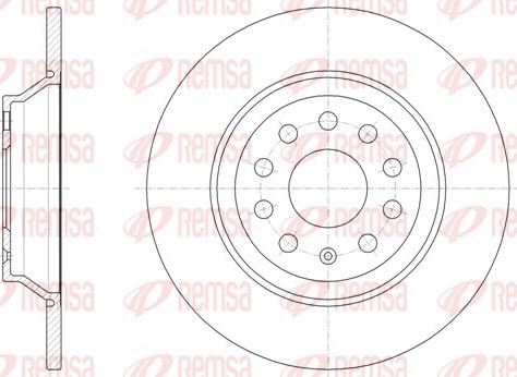 Remsa 61587.00 - Brake Disc autospares.lv