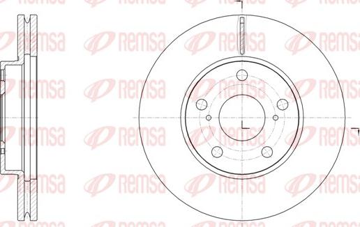 Remsa 61539.10 - Brake Disc autospares.lv