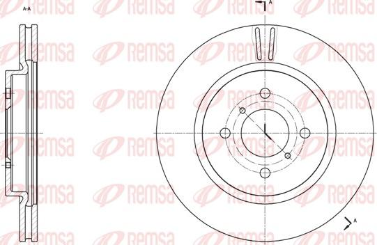 Remsa 61538.10 - Brake Disc autospares.lv