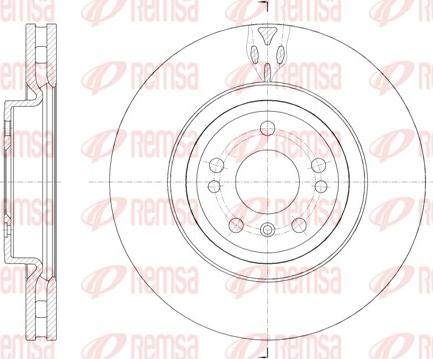 Remsa 61576.10 - Brake Disc autospares.lv