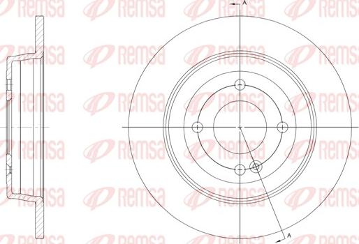 Remsa 61570.00 - Brake Disc autospares.lv