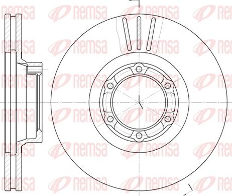 Remsa 6157.10 - Brake Disc autospares.lv