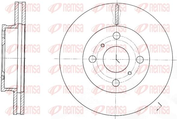 Remsa 61697.10 - Brake Disc autospares.lv