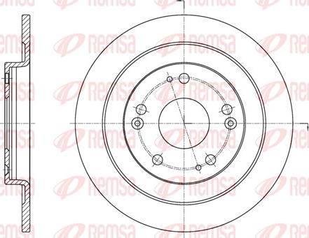 Remsa 61654.00 - Brake Disc autospares.lv