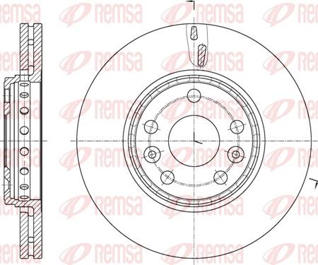 Remsa 61655.10 - Brake Disc autospares.lv