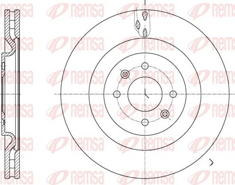 Remsa 61667.10 - Brake Disc autospares.lv