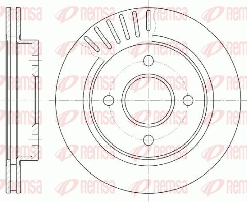 Remsa 6160.10 - Brake Disc autospares.lv