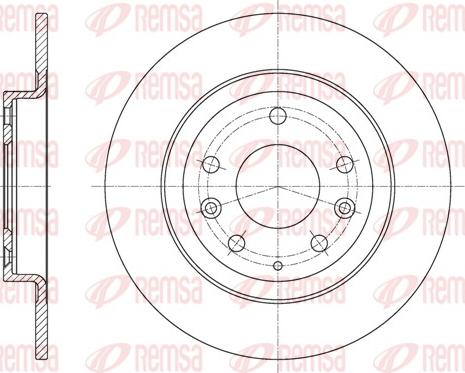 Remsa 61615.00 - Brake Disc autospares.lv