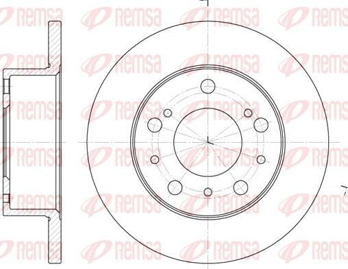 Remsa 6168.00 - Brake Disc autospares.lv