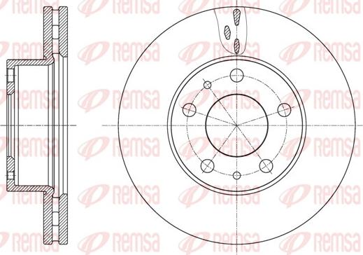 Remsa 61637.10 - Brake Disc autospares.lv