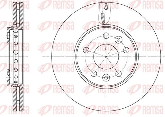 Remsa 61625.10 - Brake Disc autospares.lv