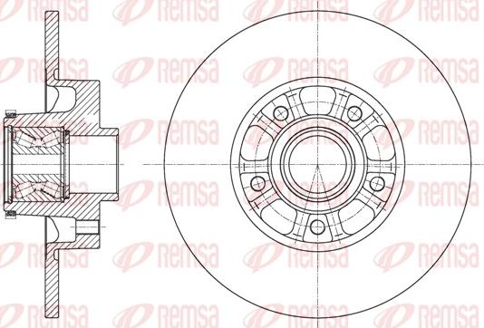 Remsa 61626.20 - Brake Disc autospares.lv