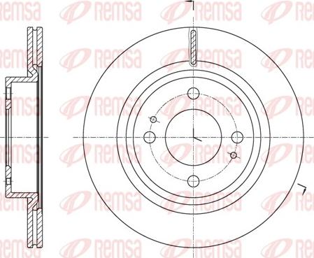 Remsa 61621.10 - Brake Disc autospares.lv