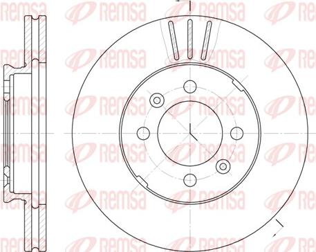 Remsa 6109.10 - Brake Disc autospares.lv