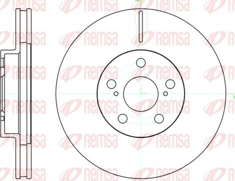 Remsa 61093.10 - Brake Disc autospares.lv