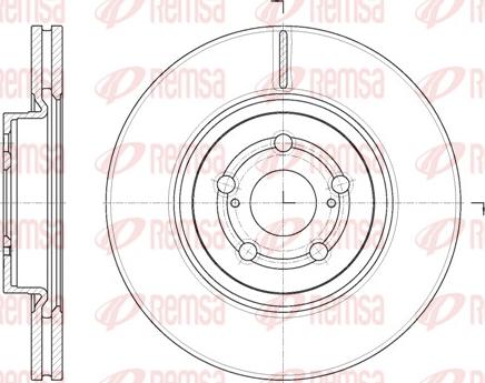 Remsa 61092.10 - Brake Disc autospares.lv