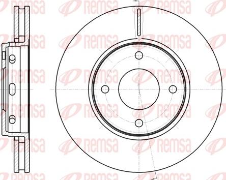 Remsa 61097.10 - Brake Disc autospares.lv