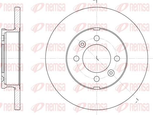 Remsa 6104.00 - Brake Disc autospares.lv