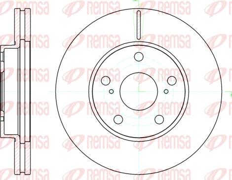 Remsa 61043.10 - Brake Disc autospares.lv