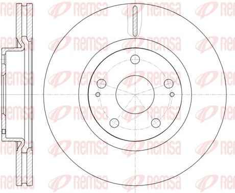 Remsa 61050.10 - Brake Disc autospares.lv