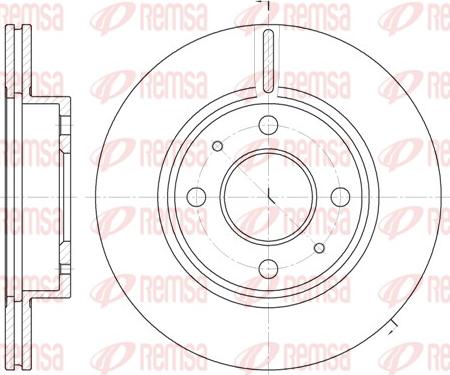 Remsa 6105.10 - Brake Disc autospares.lv