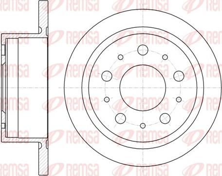 Remsa 61057.00 - Brake Disc autospares.lv