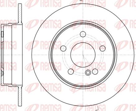 Remsa 61069.00 - Brake Disc autospares.lv