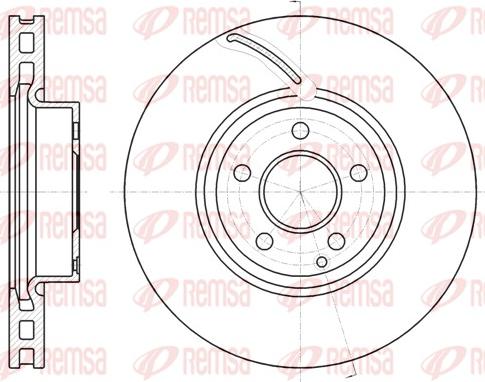 Remsa 61067.10 - Brake Disc autospares.lv