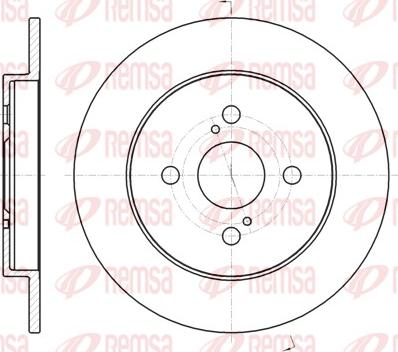 Remsa 61004.00 - Brake Disc autospares.lv