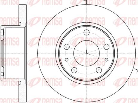 Remsa 61007.00 - Brake Disc autospares.lv