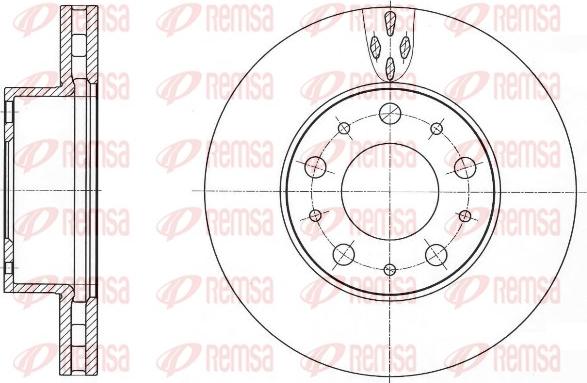 Remsa 61015.10 - Brake Disc autospares.lv