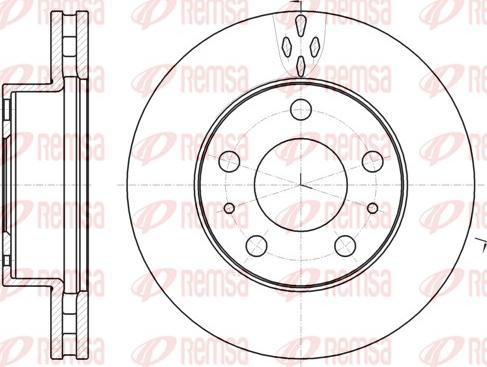 Remsa 61016.10 - Brake Disc autospares.lv