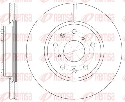 Remsa 61018.10 - Brake Disc autospares.lv