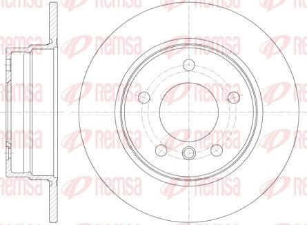 Remsa 61013.00 - Brake Disc autospares.lv