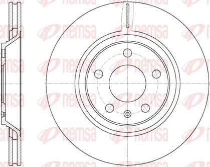 Remsa 61012.10 - Brake Disc autospares.lv