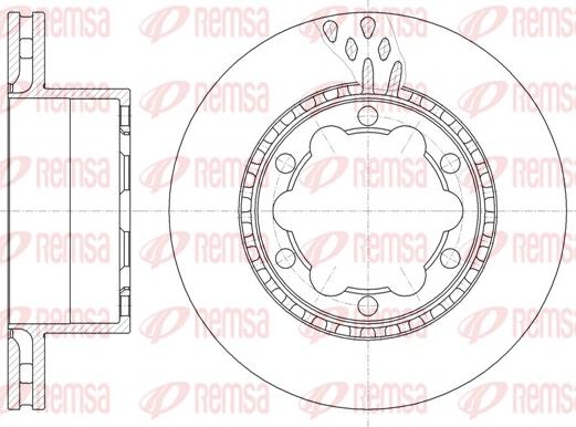 Remsa 61036.10 - Brake Disc autospares.lv