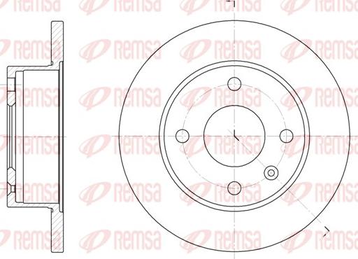 UBD UBD1858 - Brake Disc autospares.lv