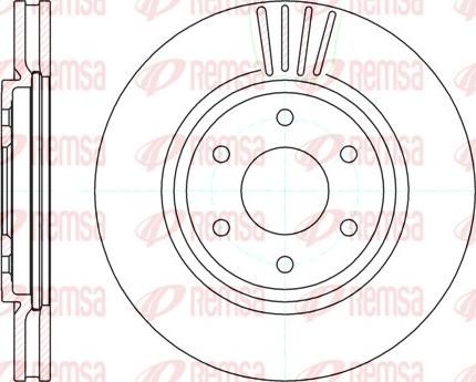 Remsa 61037.10 - Brake Disc autospares.lv